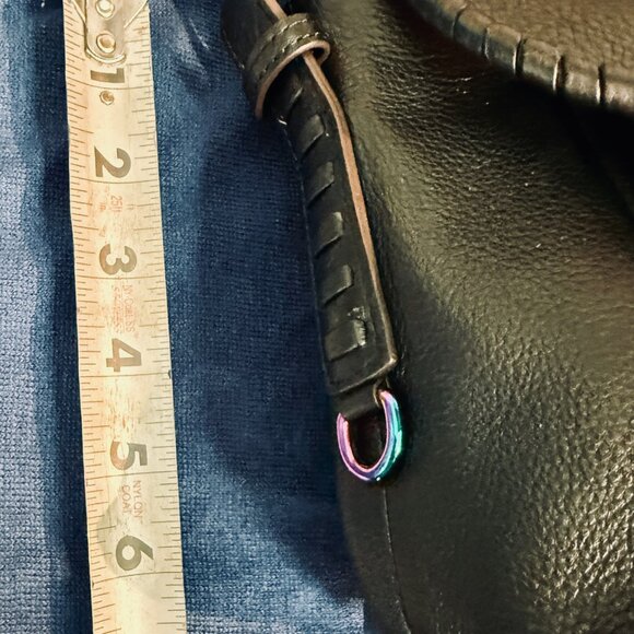 AIMEE KESTENBERG All For Love Crossbody - Black Leather with Rainbow Hardware - Picture 8 of 16